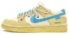 나이키 덩크 로우 레트로 '블루 캐슈 플라워 옥시다이즈드' (커스텀) DJ6188-100(TeamK-男款蓝色腰果花)