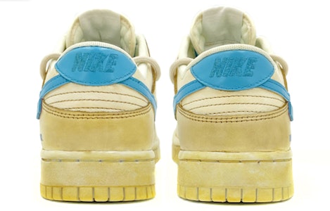 【定制球鞋】Nike Dunk Low 復古氧化風 藍色腰果花 英文字母 解構鞋帶 低筒 板鞋 男款 藍色 Shop 【定制球鞋】Nike Dunk Low 復古氧化風 藍色腰果花 英文字母 解構鞋帶 低筒 板鞋 男款 藍色