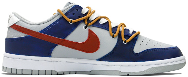 【客製化球鞋】 Nike Dunk Low Retro Vibe風 藍色妖姬 解構鞋帶 低幫 板鞋 男款 藍紅色 Order 【客製化球鞋】 Nike Dunk Low Retro Vibe風 藍色妖姬 解構鞋帶 低幫 板鞋 男款 藍紅色