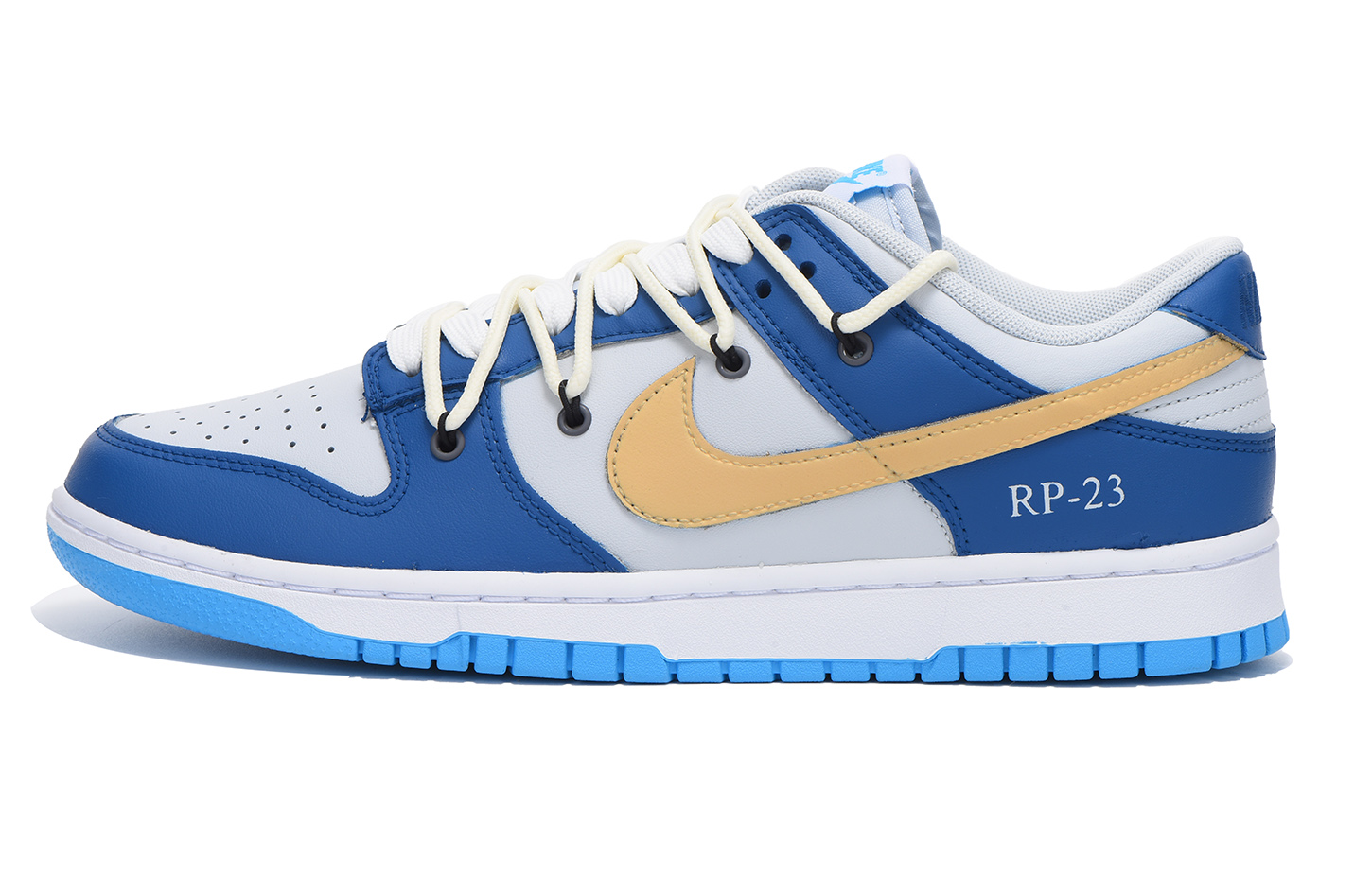 Buy [Kasut Custom] Nike Dunk Low Retro 'Biru Emas Dekonstruksi' DV0831-001(Team拾伍-男款蓝金)