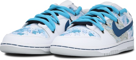 【カスタムシューズ】ナイキ ダンク ロー レトロ 'ブルー インク ダイ - 刺繍' DV0831-101(Team28-男款刺绣) Lookbook 【カスタムシューズ】ナイキ ダンク ロー レトロ 'ブルー インク ダイ - 刺繍' DV0831-101(Team28-男款刺绣)