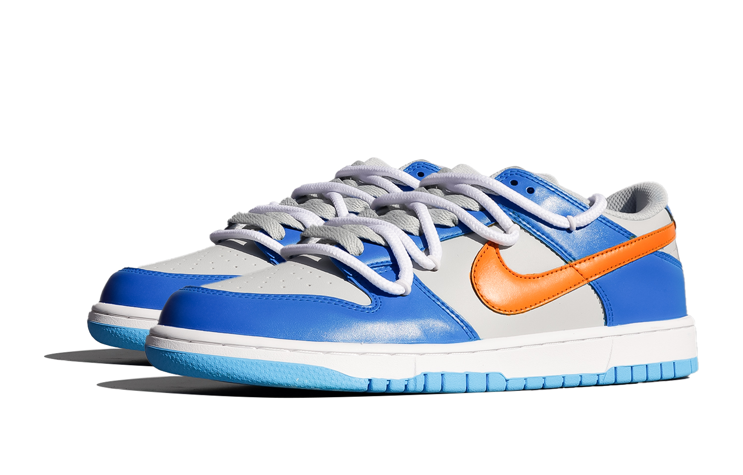 Shop [Zapatillas Personalizadas] Nike Dunk Low Retro 'Tormenta Azul Naranja' DV0831-001(Team140-蓝橙风暴解构)