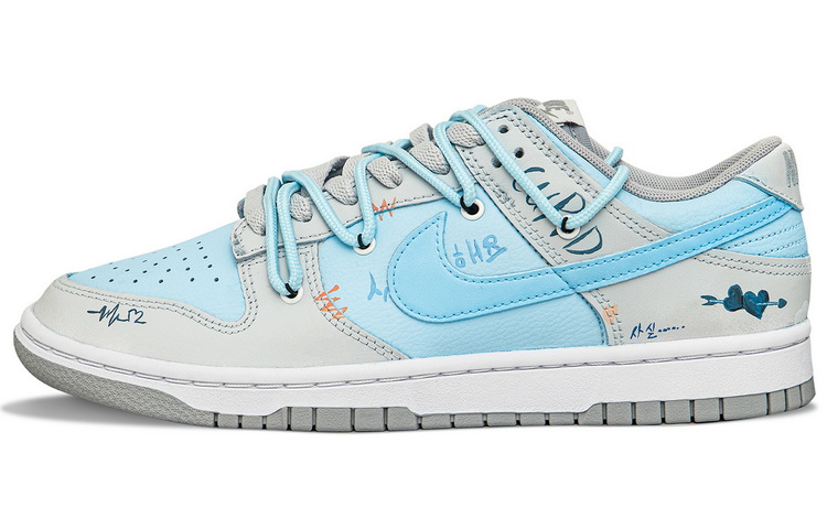 Buy [Kasut Custom] Nike Dunk Low Retro 'Valentine Biru' DJ6188-003(Team34-蓝色情人节)