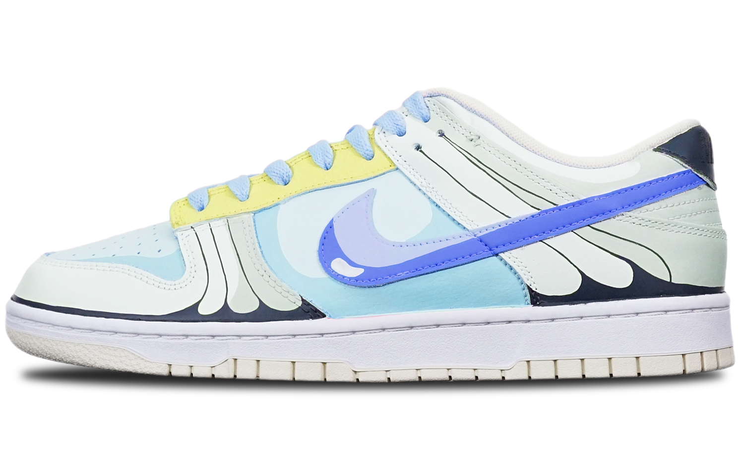 Buy 【定制球鞋】 Nike Dunk Low Retro 限量特殊鞋盒 復古休閒 低幫 板鞋 男款 藍黃灰