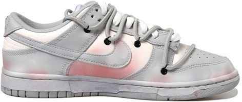 【定制球鞋】Nike Dunk Low Retro 灰色地帶 時間 腮紅粉 做舊Vibe風 復古 字母 解構風 低幫 板鞋 男款 粉 Order 【定制球鞋】Nike Dunk Low Retro 灰色地帶 時間 腮紅粉 做舊Vibe風 復古 字母 解構風 低幫 板鞋 男款 粉