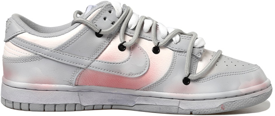 【定制球鞋】Nike Dunk Low Retro 灰色地帶 時間 腮紅粉 做舊Vibe風 復古 字母 解構風 低幫 板鞋 男款 粉 Order 【定制球鞋】Nike Dunk Low Retro 灰色地帶 時間 腮紅粉 做舊Vibe風 復古 字母 解構風 低幫 板鞋 男款 粉