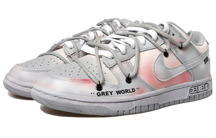Lookbook [Kasut Custom] Nike Dunk Low Retro 'Blush Grey Vibe' DJ6188-003(Team拾玖-灰色地带男S-BOX)