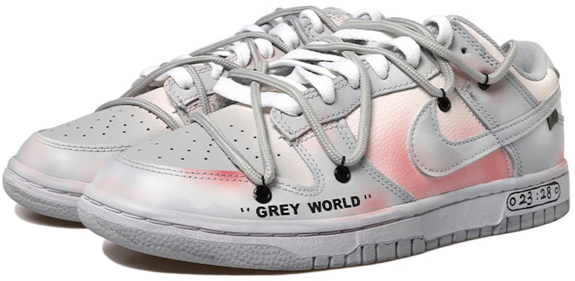 【定制球鞋】Nike Dunk Low Retro 灰色地帶 時間 腮紅粉 做舊Vibe風 復古 字母 解構風 低幫 板鞋 男款 粉 Lookbook 【定制球鞋】Nike Dunk Low Retro 灰色地帶 時間 腮紅粉 做舊Vibe風 復古 字母 解構風 低幫 板鞋 男款 粉