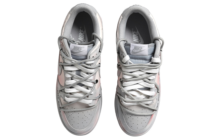 Shop [Kasut Custom] Nike Dunk Low Retro 'Blush Grey Vibe' DJ6188-003(Team拾玖-灰色地带男S-BOX)