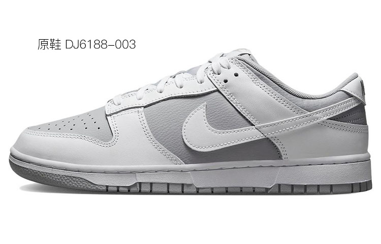 Sizing [Kasut Custom] Nike Dunk Low Retro 'Blush Grey Vibe' DJ6188-003(Team拾玖-灰色地带男S-BOX)