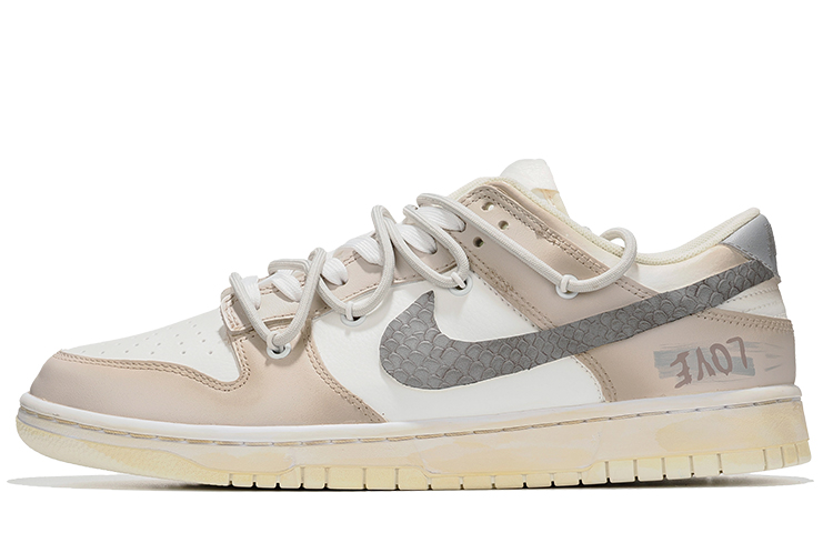 Buy [Zapatillas Personalizadas] Nike Dunk Low Retro 'Brooklyn Gris Serpiente' DJ6188-100(Team62-布鲁克林)