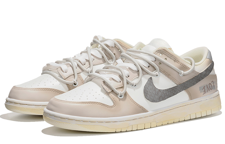 Lookbook [Zapatillas Personalizadas] Nike Dunk Low Retro 'Brooklyn Gris Serpiente' DJ6188-100(Team62-布鲁克林)