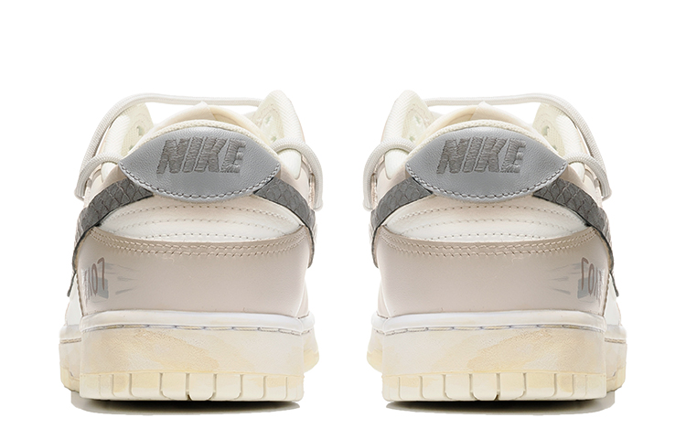 Shop [Zapatillas Personalizadas] Nike Dunk Low Retro 'Brooklyn Gris Serpiente' DJ6188-100(Team62-布鲁克林)