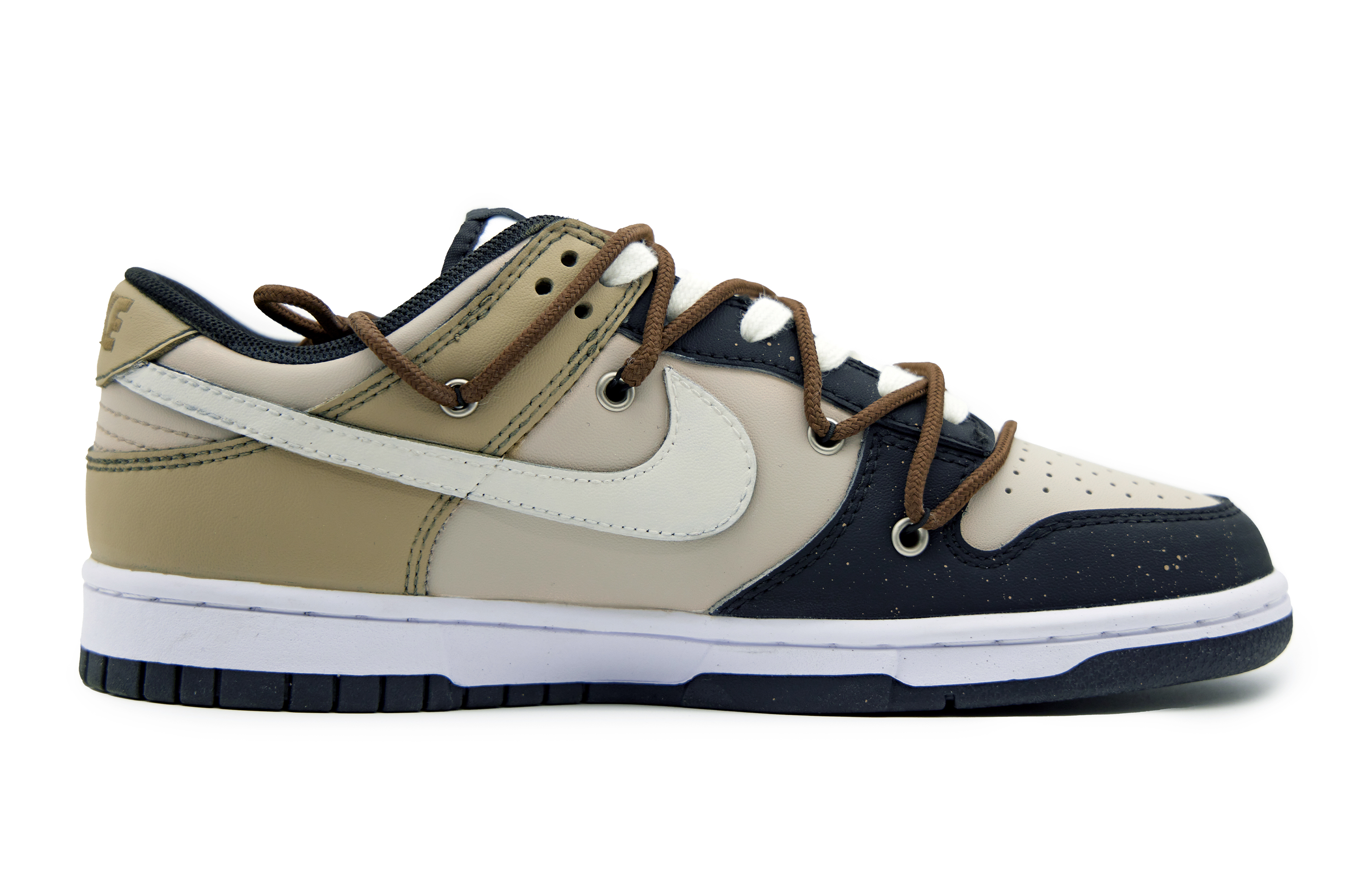 Order [Sepatu Custom] Nike Dunk Low Retro 'Coklat Hitam' DD1391-100(Team51-男款开拓者)