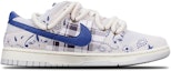 Order 【定製球鞋】 Nike Dunk Low Retro 腰果花格紋貼皮 解構翻毛皮Vibe 低幫復古 低幫 板鞋 男款 棕藍米白