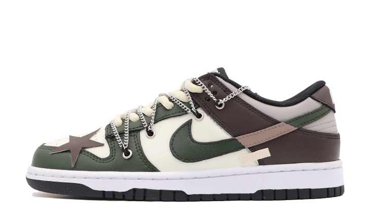 【訂製球鞋】Nike Dunk Low Retro 復古街區 高級 簡約 老街風 低筒 板鞋 GS 棕綠 Buy 【訂製球鞋】Nike Dunk Low Retro 復古街區 高級 簡約 老街風 低筒 板鞋 GS 棕綠