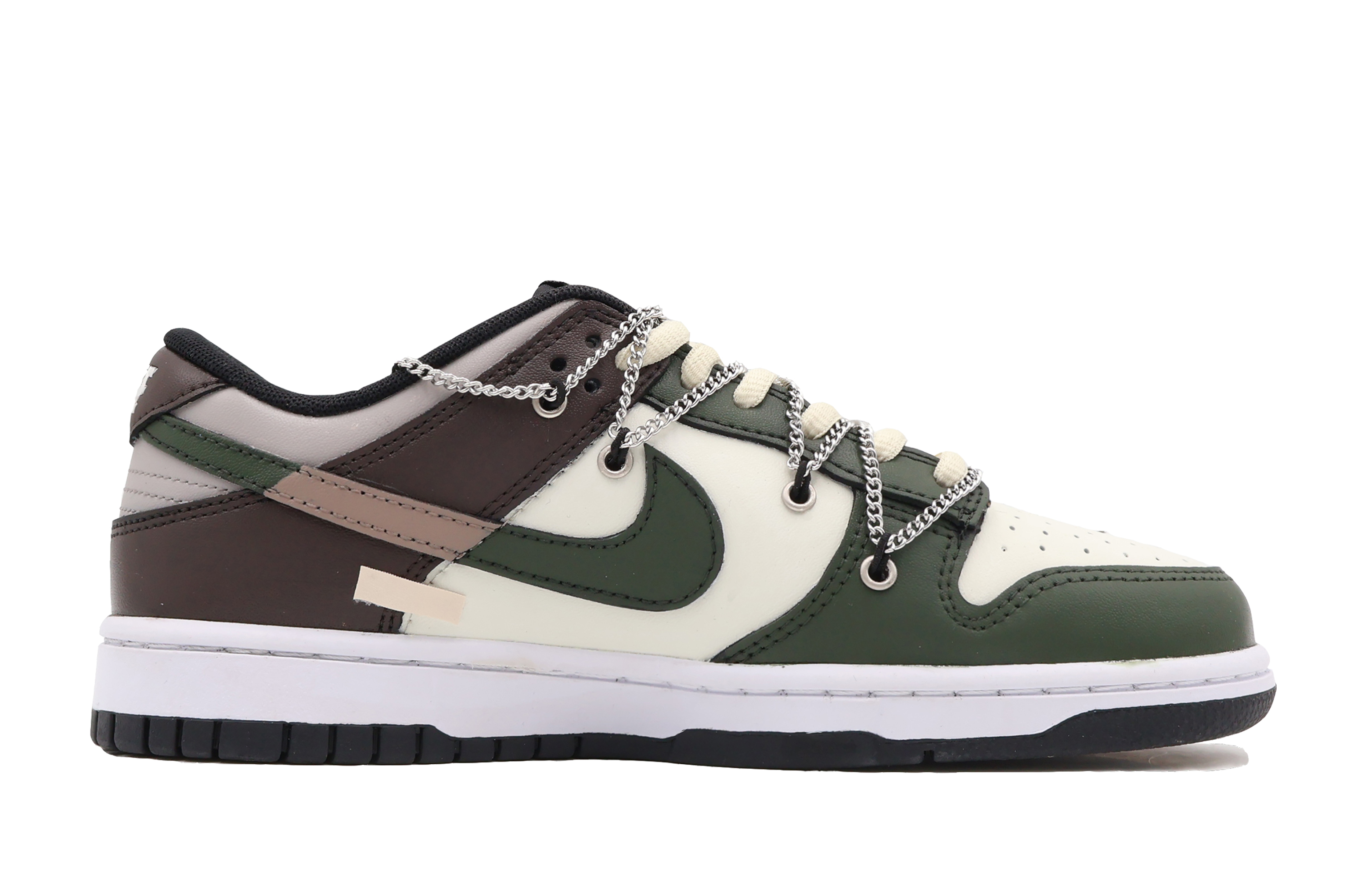 Order 【訂製球鞋】Nike Dunk Low Retro 復古街區 高級 簡約 老街風 低筒 板鞋 GS 棕綠