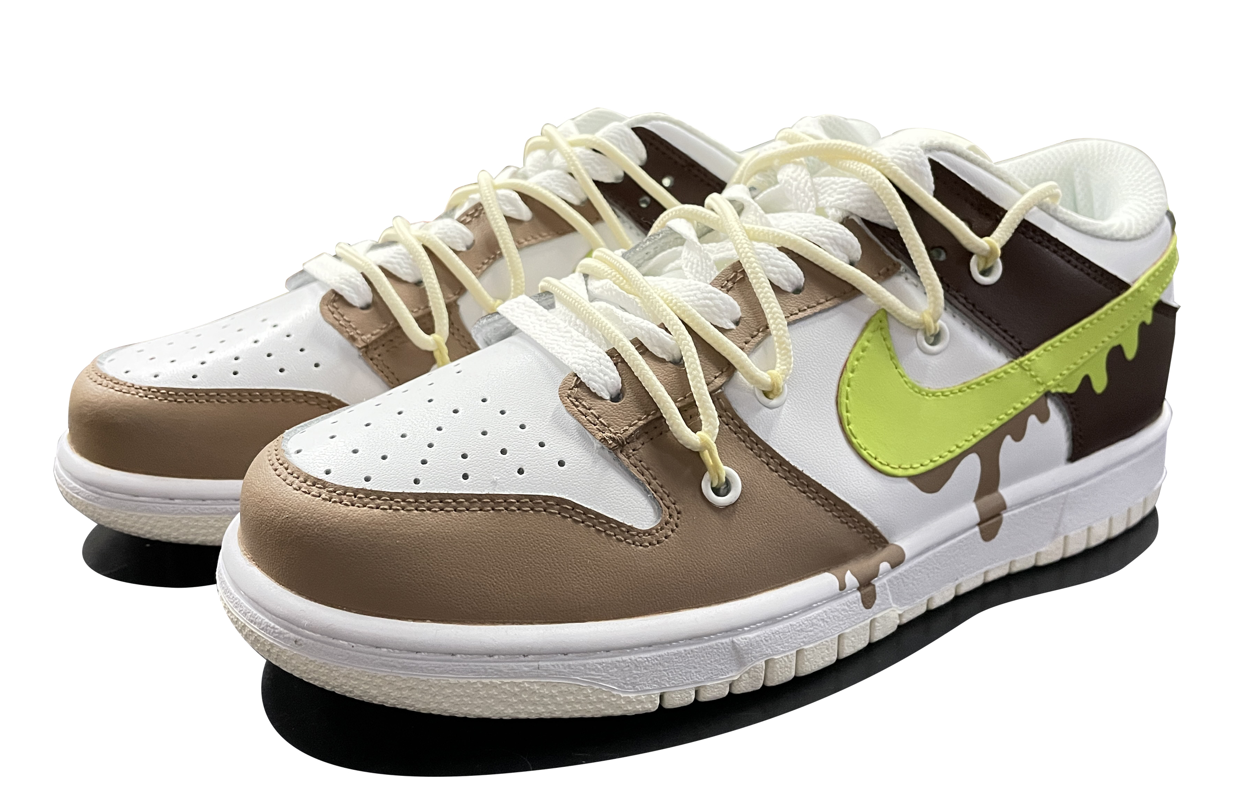Lookbook 나이키 덩크 로우 레트로 '브라운 말차-카모' (커스텀) DJ6188-100(TeamD-男款抹茶浓巧QD)