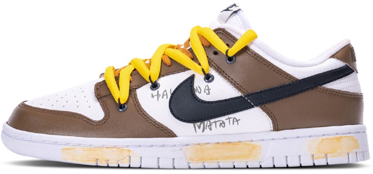 custom-shoes-nike-dunk-low-retro-brown-white-deconstructed