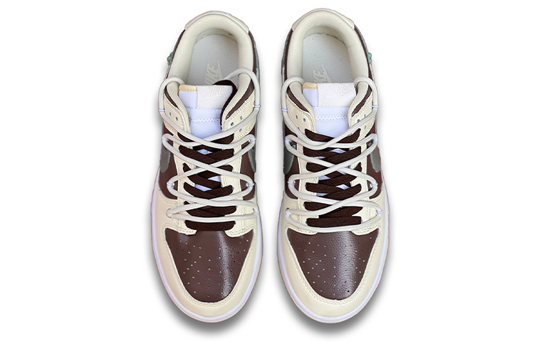 Shop 【定制球鞋】 Nike Dunk Low Retro TS風 仙人掌 手繪塗鴉 復古 低幫 板鞋 男款 棕奶黃