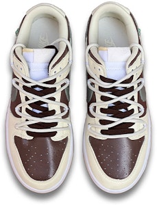 【定制球鞋】 Nike Dunk Low Retro TS風 仙人掌 手繪塗鴉 復古 低幫 板鞋 男款 棕奶黃 Shop 【定制球鞋】 Nike Dunk Low Retro TS風 仙人掌 手繪塗鴉 復古 低幫 板鞋 男款 棕奶黃