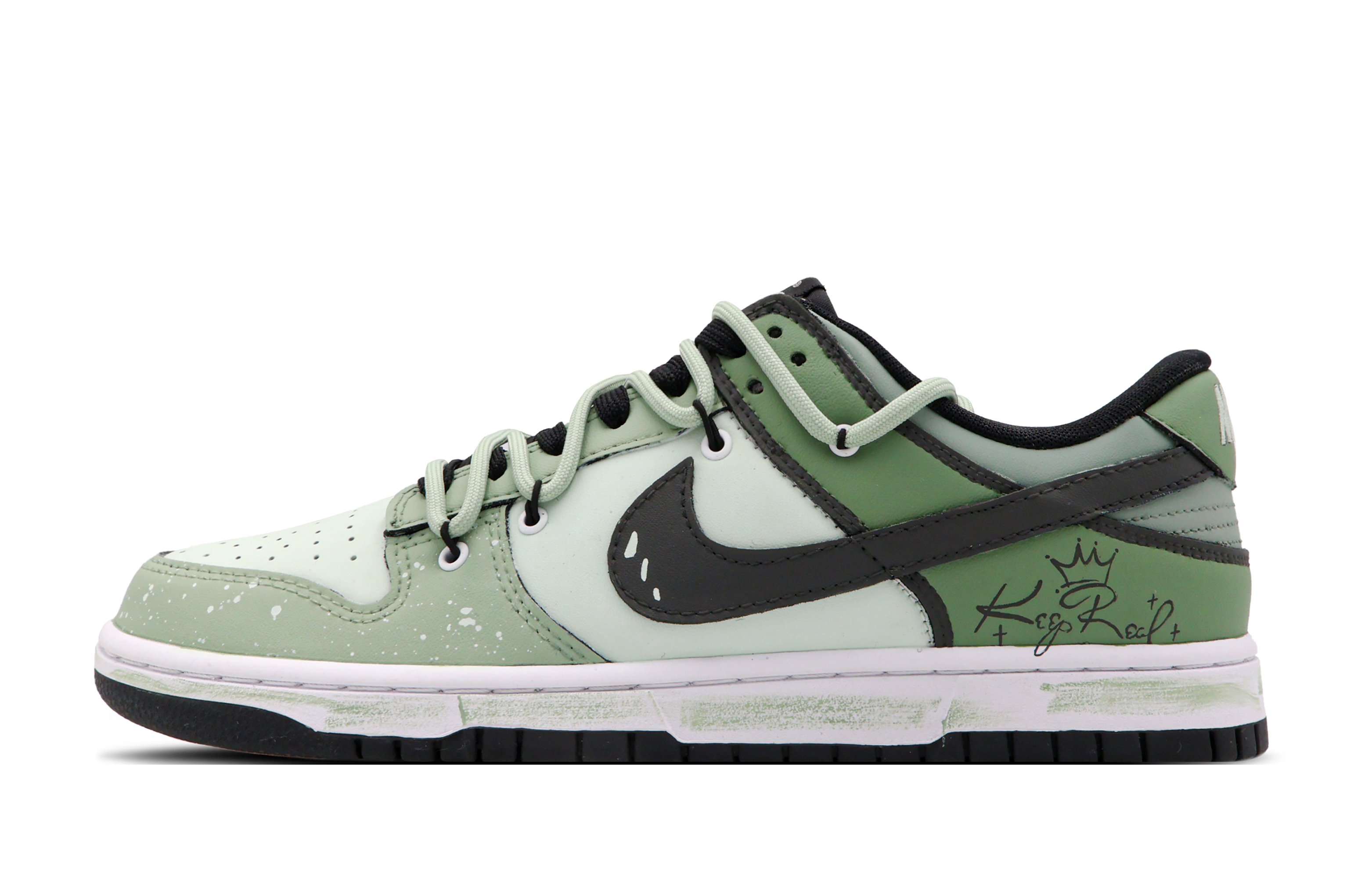 [Custom Shoes] Nike Dunk Low Retro 'Camellia Green Summer'