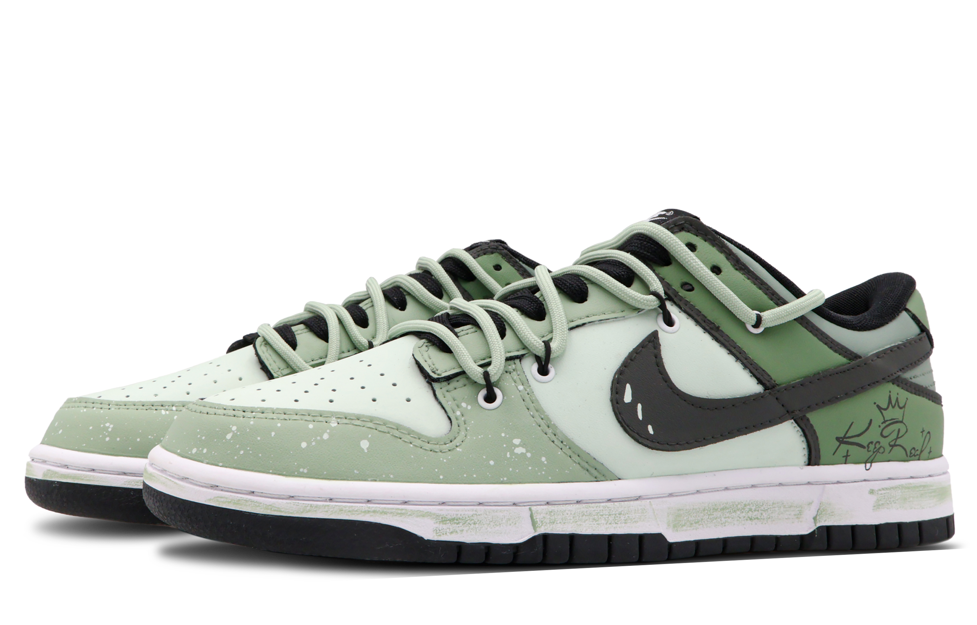 Lookbook [Sneakers Custom] Nike Dunk Low Retro 'Camellia Green Sweet Summer' DD1391-100(Team53-男款山茶野青)