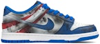 Order 【定制球鞋】Nike Dunk Low Retro FZBB 美國隊長 盾牌 做舊Vibe風 防滑耐磨 低幫 板鞋 男款 藍紅
