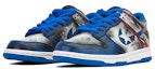 Lookbook 【定制球鞋】Nike Dunk Low Retro FZBB 美國隊長 盾牌 做舊Vibe風 防滑耐磨 低幫 板鞋 男款 藍紅