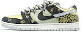 Buy 【定製球鞋】Nike Dunk Low Retro 腰果花 噴繪手繪 解構鞋帶 潮流 低幫 板鞋 男女同款 米黃