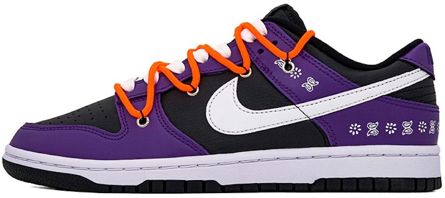 【カスタムシューズ】ナイキ ダンク ロー レトロ「カシューフラワー解体版」 DJ6188-002(Team肆-男款腰果花黑白紫) Buy 【カスタムシューズ】ナイキ ダンク ロー レトロ「カシューフラワー解体版」 DJ6188-002(Team肆-男款腰果花黑白紫)