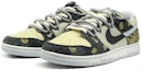 Lookbook 【定製球鞋】Nike Dunk Low Retro 腰果花 噴繪手繪 解構鞋帶 潮流 低幫 板鞋 男女同款 米黃