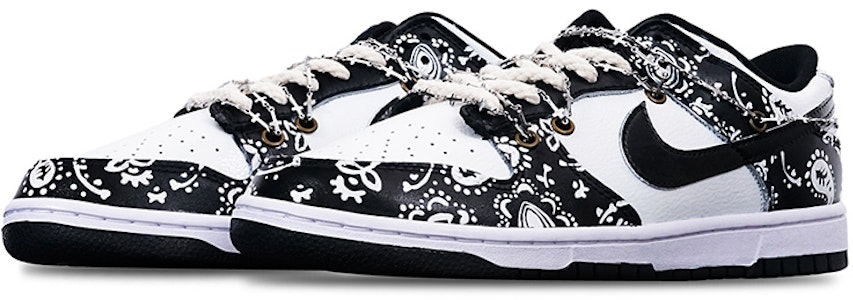 【定制鞋款】耐克Dunk Low复古款‘腰果花韵’ DJ6188-002(TeamT-男款腰果花黑白S-BOX) Shop 【定制鞋款】耐克Dunk Low复古款‘腰果花韵’ DJ6188-002(TeamT-男款腰果花黑白S-BOX)