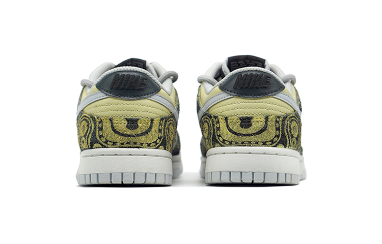 Shop [Kasut Custom] Nike Dunk Low Retro 'Cashew Flower Hand-Painted Deconstructed' DH7913-001(Team-R-男女款腰果花解构鞋带)