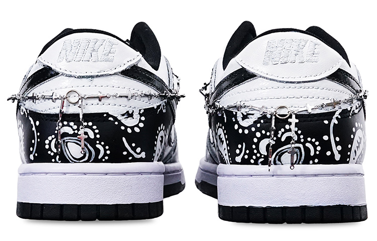 Purchase 【定制鞋款】耐克Dunk Low复古款‘腰果花韵’ DJ6188-002(TeamT-男款腰果花黑白S-BOX)