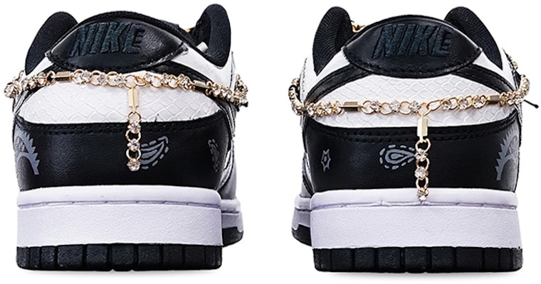 【定制球鞋】Nike Dunk Low Retro 腰果花2.0 Vibe解構 送定制鞋帶扣一套 低幫 板鞋 男款 黑白 Purchase 【定制球鞋】Nike Dunk Low Retro 腰果花2.0 Vibe解構 送定制鞋帶扣一套 低幫 板鞋 男款 黑白