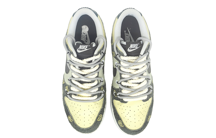 Purchase [Kasut Custom] Nike Dunk Low Retro 'Cashew Flower Hand-Painted Deconstructed' DH7913-001(Team-R-男女款腰果花解构鞋带)