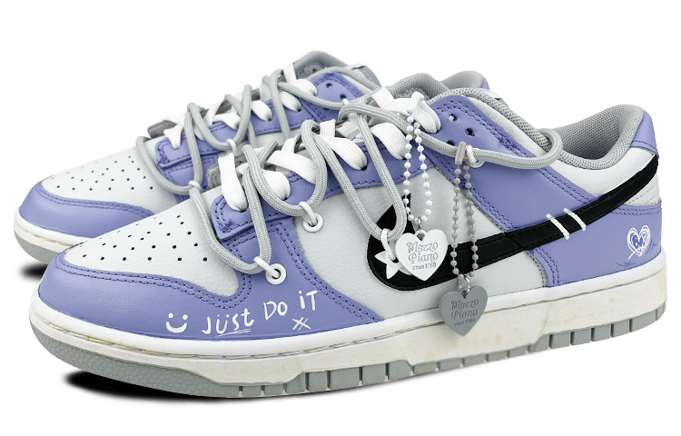 Lookbook [Sepatu Custom] Nike Dunk Low Retro 'Changchun Bunga Biru Hari Valentine' DJ6188-001(Team叁-男款解构S-BOX)