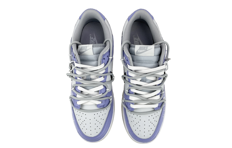 Shop [Sepatu Custom] Nike Dunk Low Retro 'Changchun Bunga Biru Hari Valentine' DJ6188-001(Team叁-男款解构S-BOX)