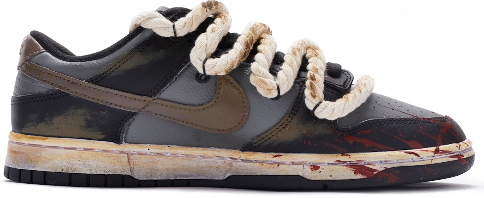 【定制鞋】耐克Dunk Low复古款‘炙热之恋’ DJ6188-002(TeamR-男款爱情余烬黑灰棕)869 Lookbook 【定制鞋】耐克Dunk Low复古款‘炙热之恋’ DJ6188-002(TeamR-男款爱情余烬黑灰棕)869