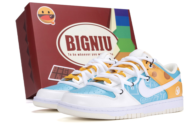 Buy [Zapatillas Personalizadas] Nike Dunk Low Retro 'Cheese Custom' DJ6188-100(TeamR-男款芝士黄蓝)