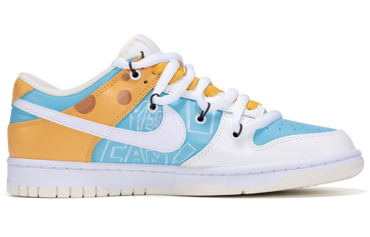 Lookbook [Zapatillas Personalizadas] Nike Dunk Low Retro 'Cheese Custom' DJ6188-100(TeamR-男款芝士黄蓝)