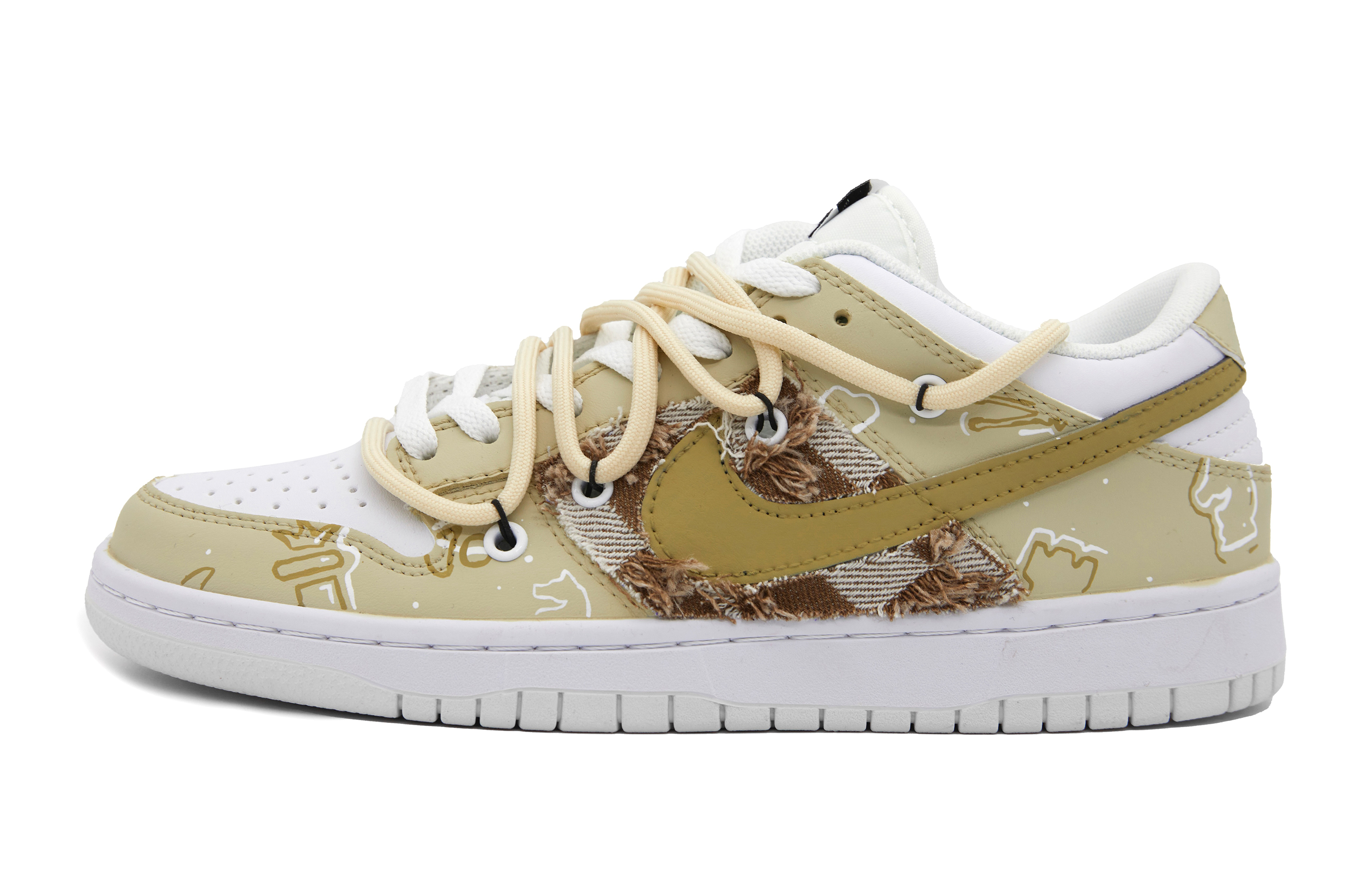 [Custom Shoes] Nike Dunk Low Retro 'Chessboard Graffiti'