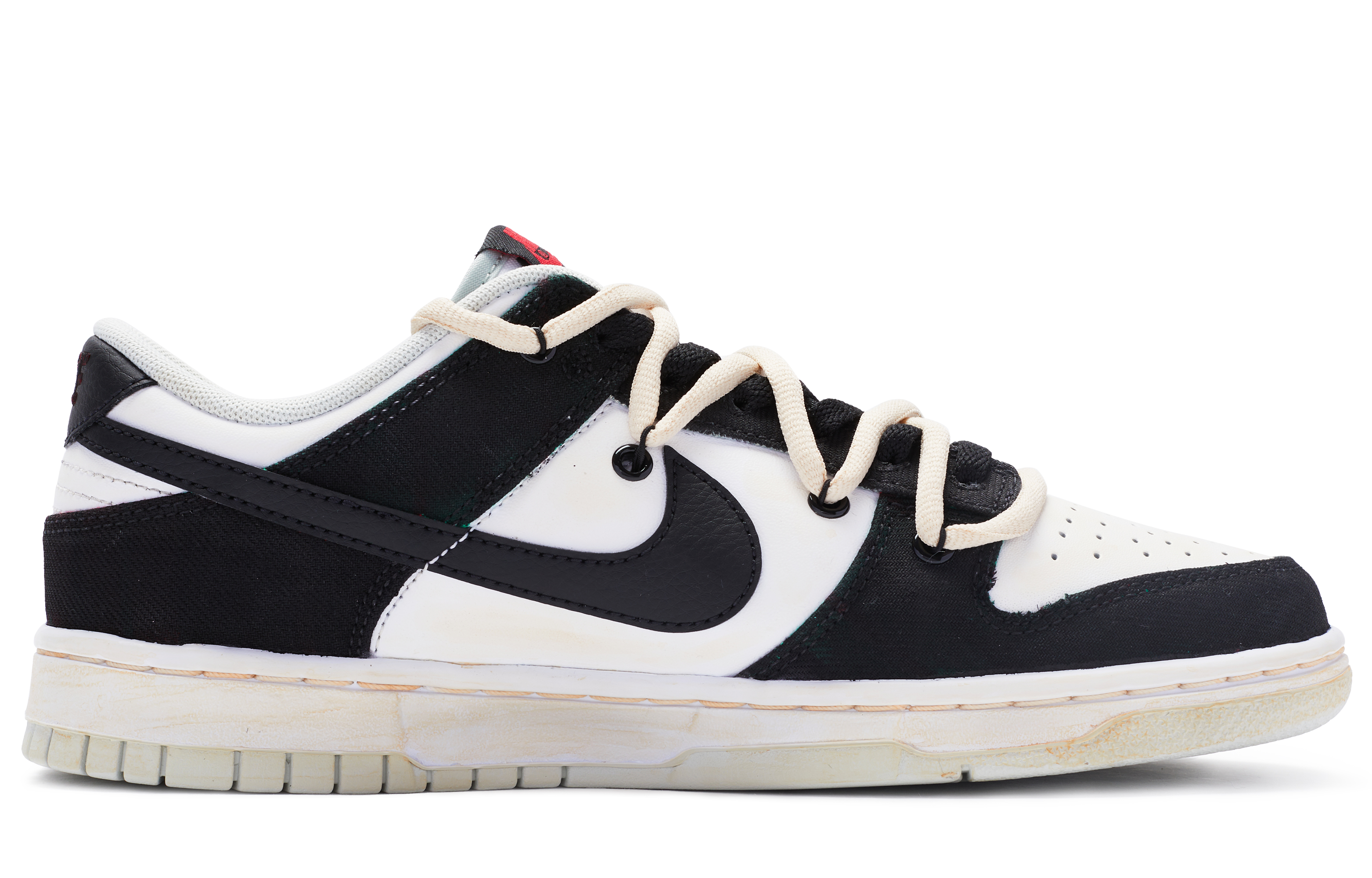 Order Zapatillas Nike Dunk Low Retro 'Caligrafía China Beige-Negro' DV0827-100(TeamR-男款千字文米黑)