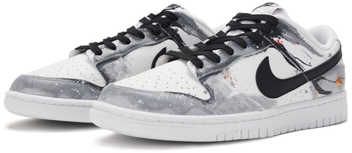 나이키 덩크 로우 레트로 '수묵화' (커스텀) DJ6188-101(TeamR-男款水墨丹清黑白灰) Lookbook 나이키 덩크 로우 레트로 '수묵화' (커스텀) DJ6188-101(TeamR-男款水墨丹清黑白灰)