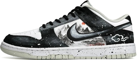 【客製化球鞋】Nike Dunk Low Retro 中國風 色彩變更 手繪濺墨 低筒 波鞋 男款 黑色 Buy 【客製化球鞋】Nike Dunk Low Retro 中國風 色彩變更 手繪濺墨 低筒 波鞋 男款 黑色