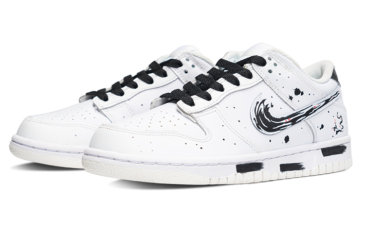 Lookbook 【定制鞋款】Nike Dunk Low 复古"中国水墨黑白" DJ6188-101(Team拾陆-男款水墨)