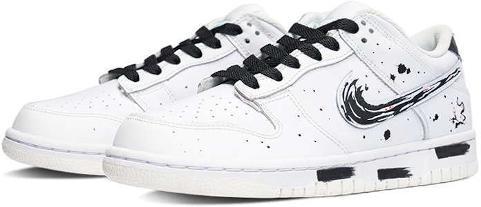 【定制鞋款】Nike Dunk Low 复古"中国水墨黑白" DJ6188-101(Team拾陆-男款水墨) Lookbook 【定制鞋款】Nike Dunk Low 复古"中国水墨黑白" DJ6188-101(Team拾陆-男款水墨)