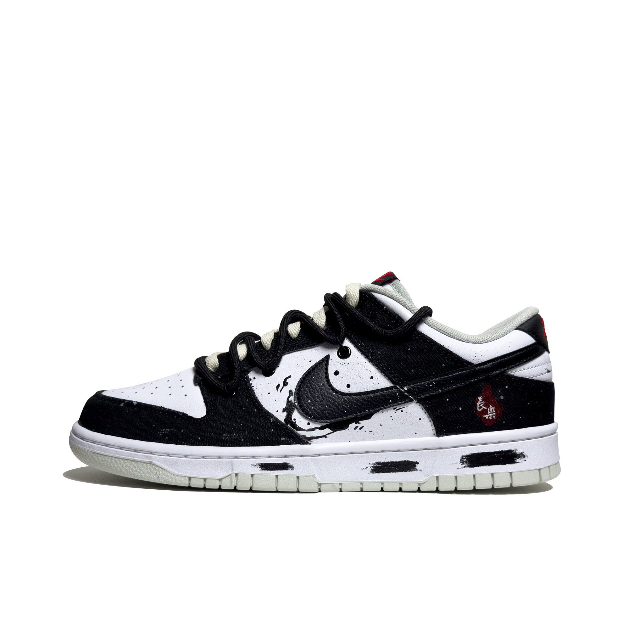 Buy Zapatillas Nike Dunk Low Retro 'Salpicadura de Tinta China - Negro Blanco' DV0827-100(Team95-长乐)