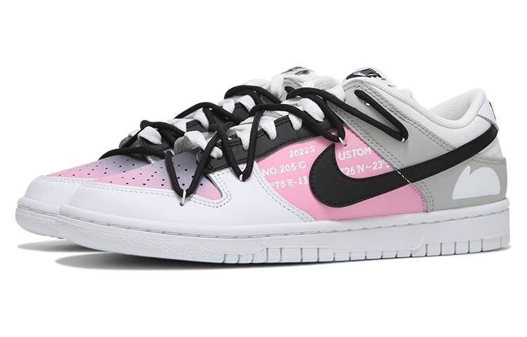 Lookbook [Sepatu Custom] Nike Dunk Low Retro 'Tahun Baru Imlek Gradien Merah Muda-Putih' DJ6188-101(Team24-男款粉兔)